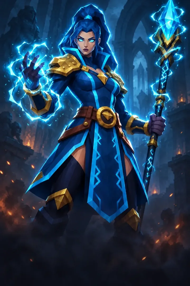 The Stormweaver heroine, painted